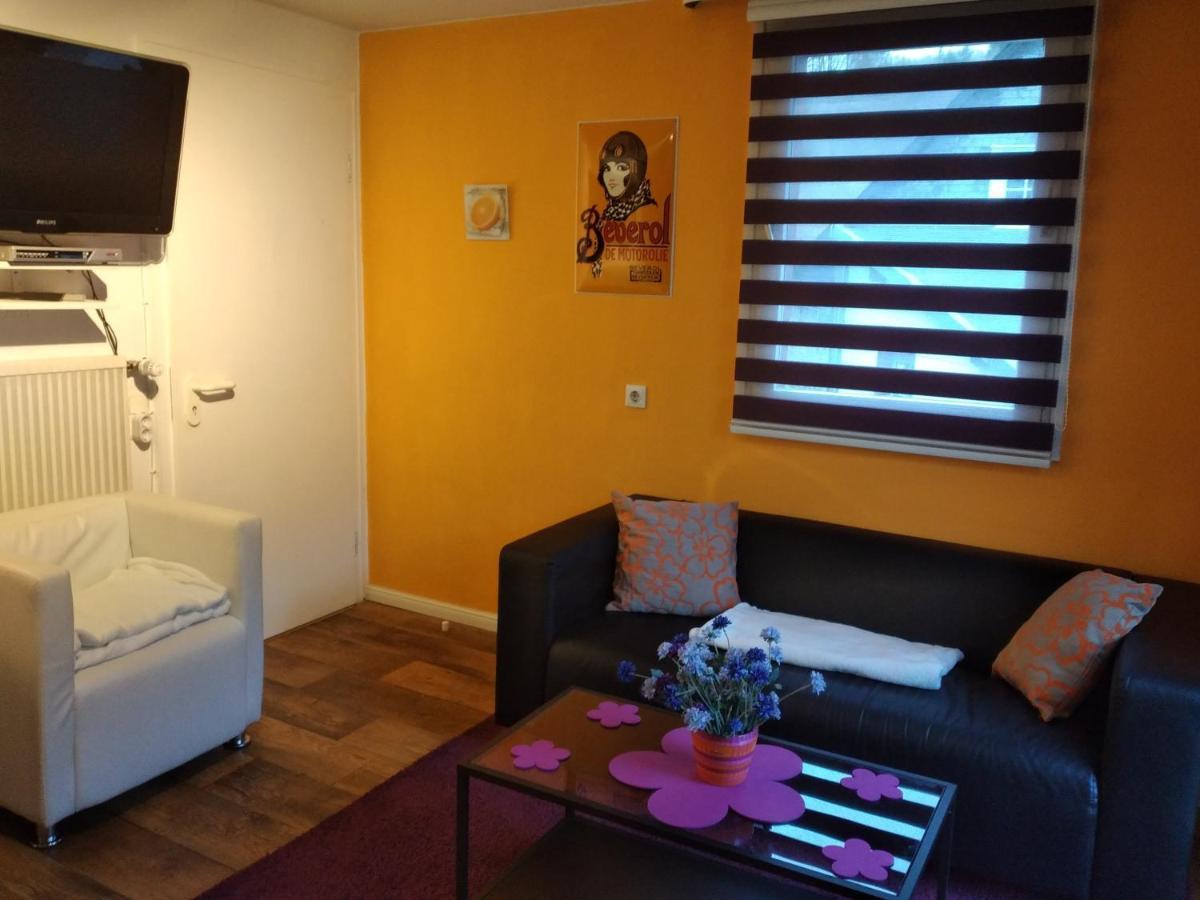 Ferienwohnung "Kunterbunt" Mit Burgblick Und Dachterrasse モンシャウ エクステリア 写真