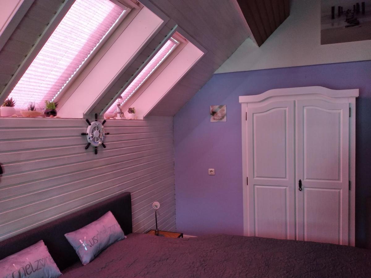 Ferienwohnung "Kunterbunt" Mit Burgblick Und Dachterrasse モンシャウ エクステリア 写真